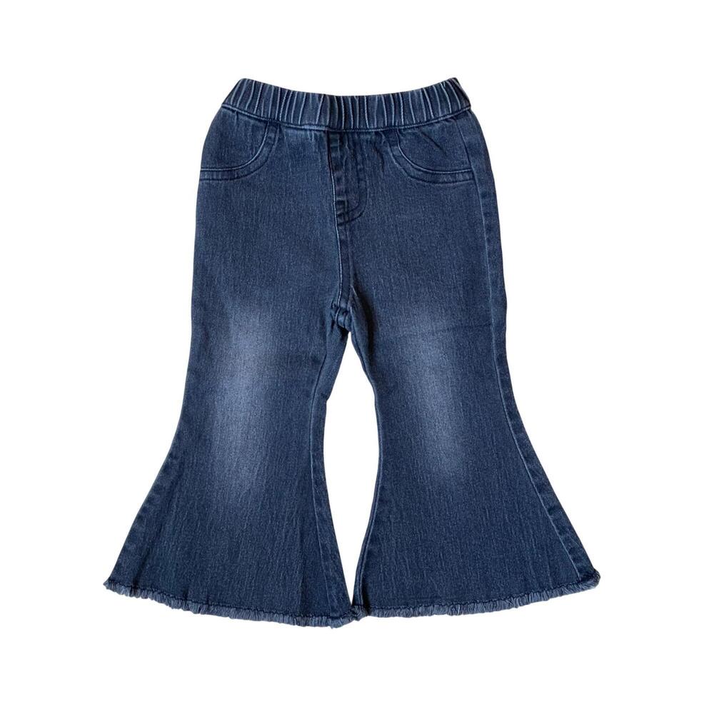 NEW BAILEY'S BLOSSOMS girl's “sophie” bell bottom flare denim in black wash
